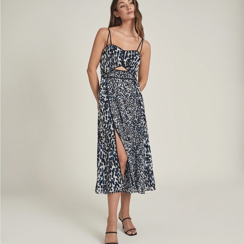 Reiss | Nerissa-Printed Strappy M, Blue